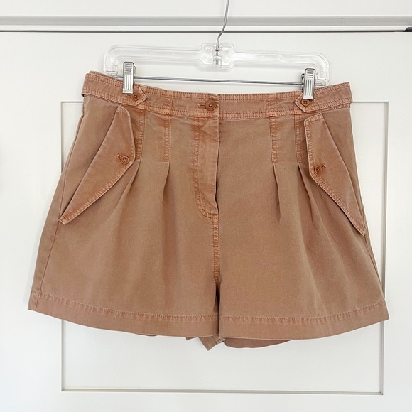Ulla Johnson Riley Cotton Shorts - Terracotta - Picture 4 of 9